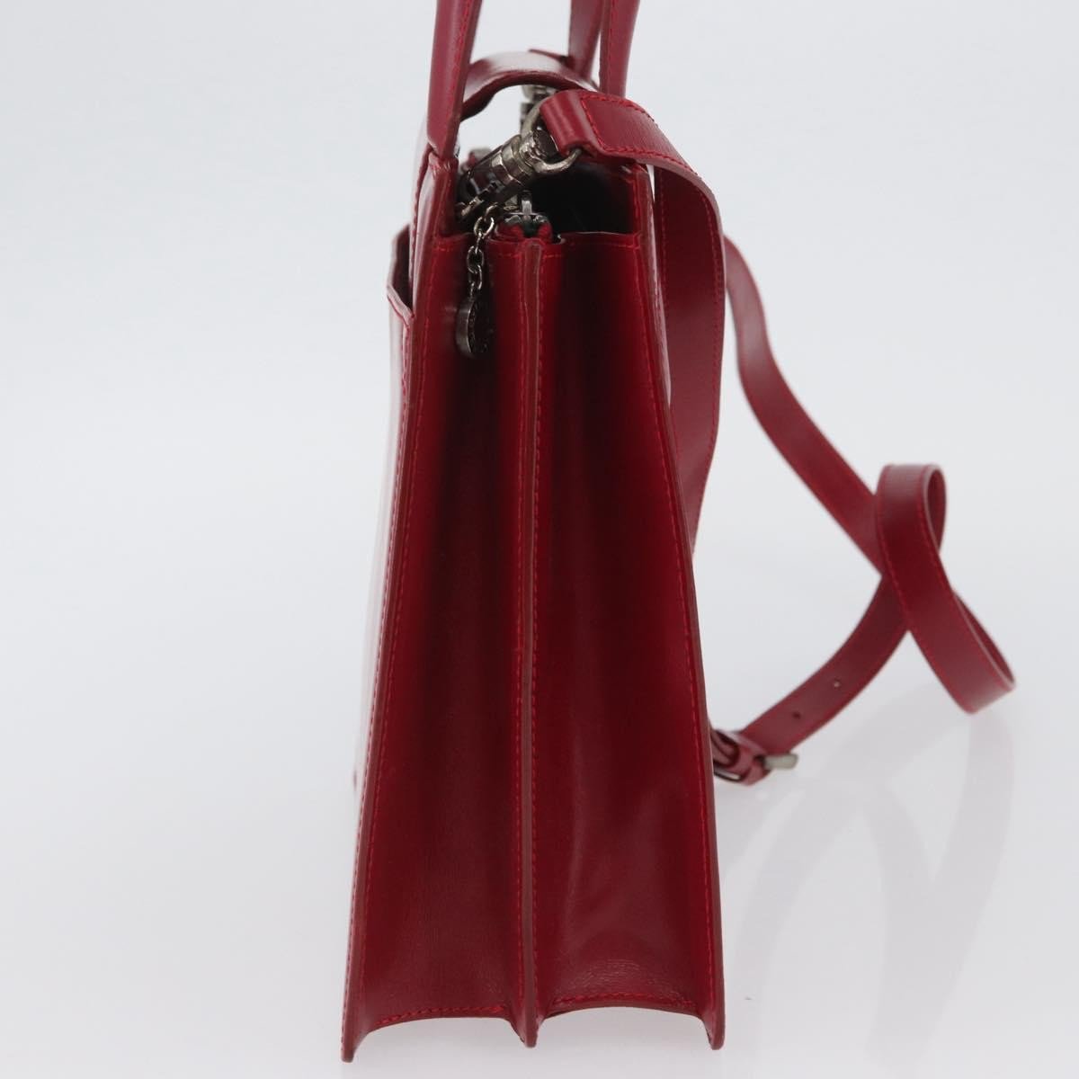 Bvlgari Top Handle Leather Rood