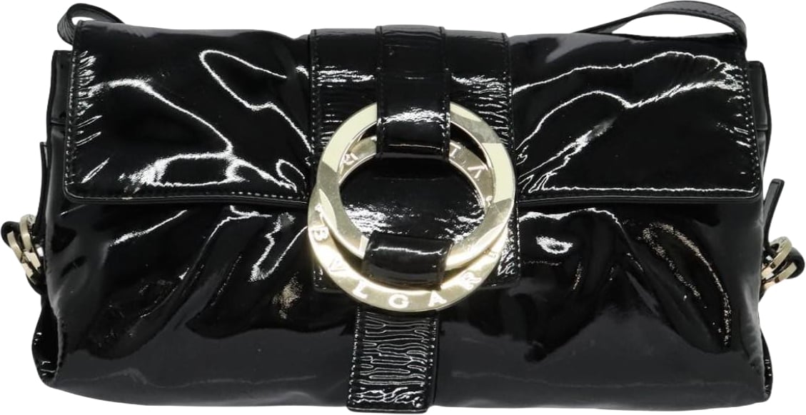 Bvlgari Chandra Flap Enamel Zwart