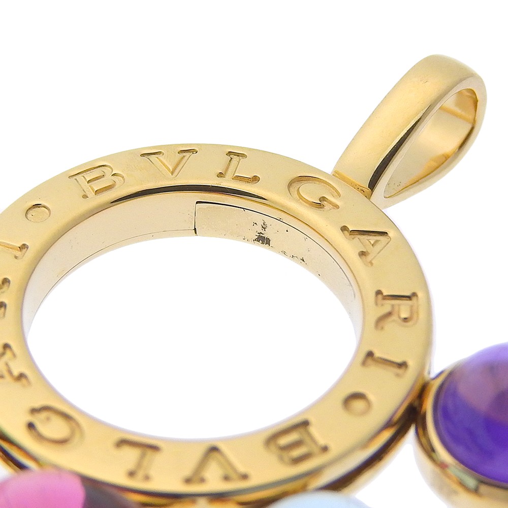 Bvlgari Bvlgari Allegra Round Pendant 18 yellow gold Color multicolor Divers