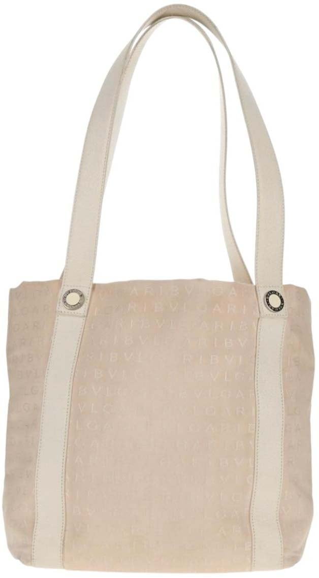 Bvlgari Logomania Canvas Beige