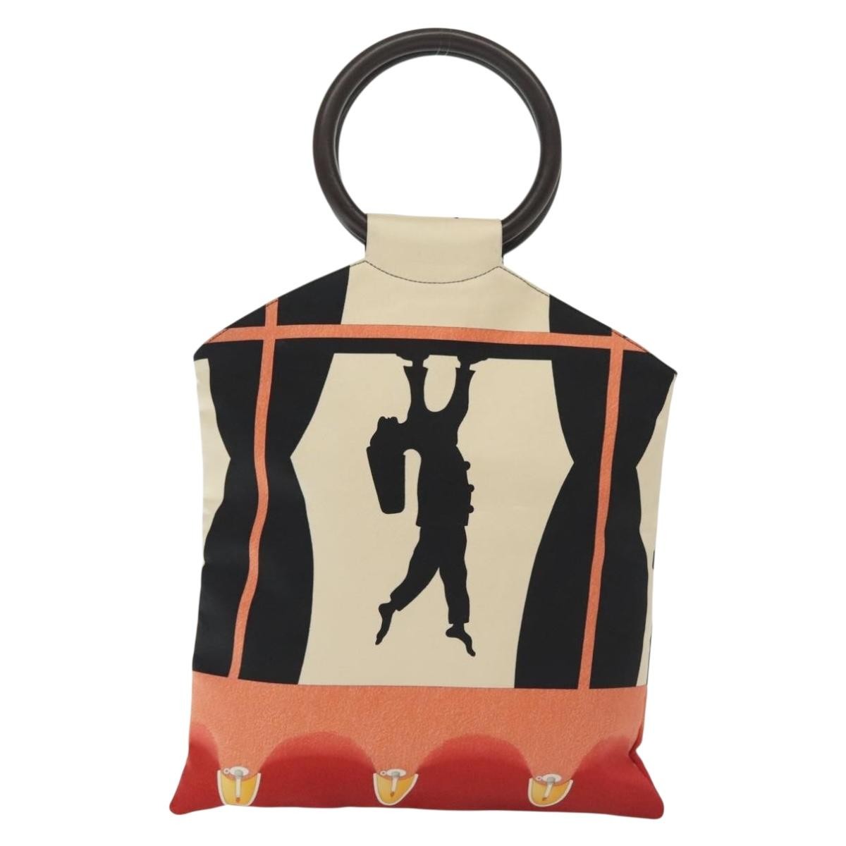 Bvlgari Bvlgari Handbag Canvas Beige