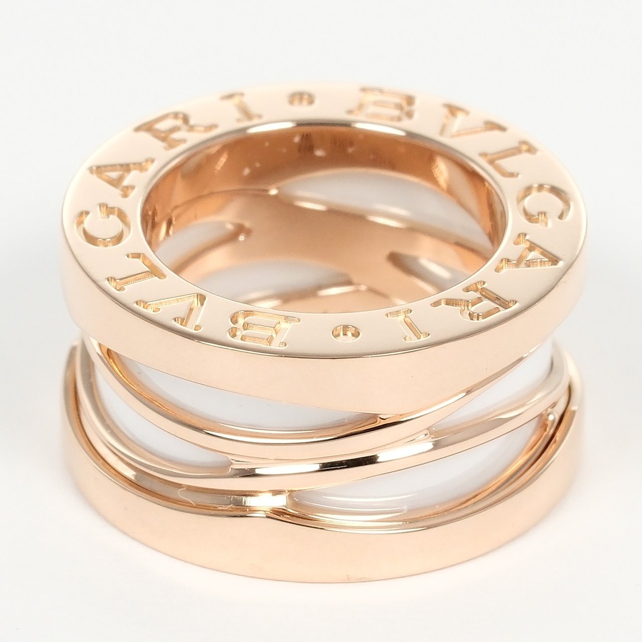 Bvlgari Bvlgari B.Zero1 Design Legend Zaha Hadid Pendant Necklace 18K Rose Gold with Ceramic Goud