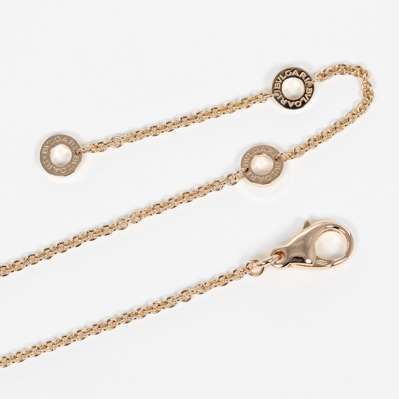 Bvlgari Bvlgari B.Zero1 Design Legend Zaha Hadid Pendant Necklace 18K Rose Gold with Ceramic Goud