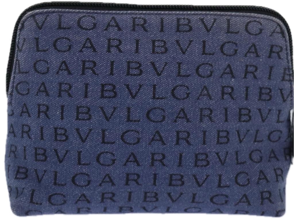 Bvlgari Pouch Canvas Blauw