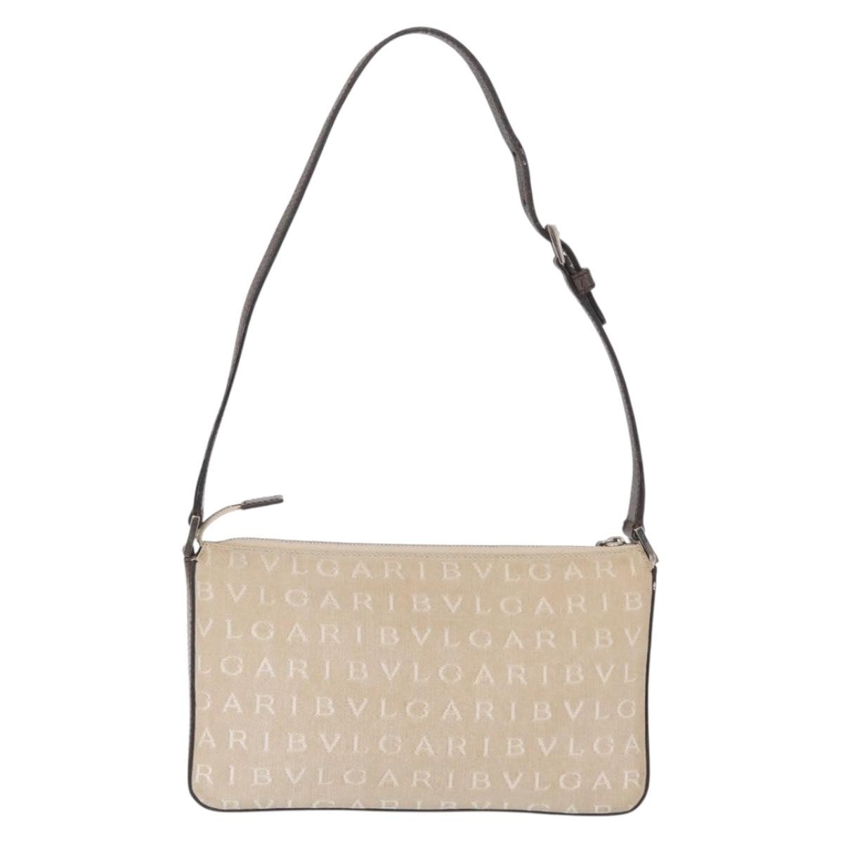 Bvlgari Bvlgari Pouch Canvas Beige