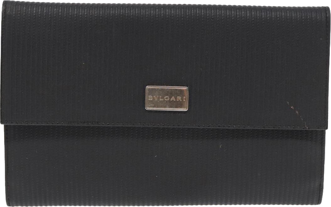 Bvlgari Clutch PVC Leather Zwart