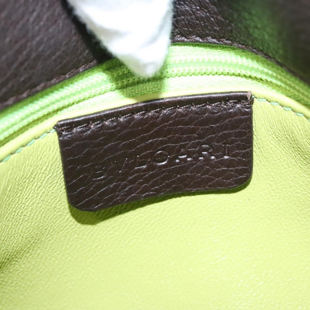 Bvlgari Handbag Leather Bruin
