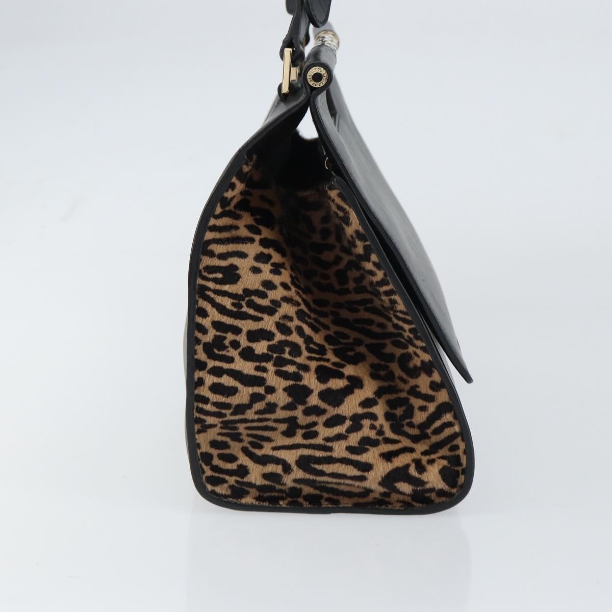 Bvlgari Bvlgari Serpenti Scaglie Day Bag Leather Zwart