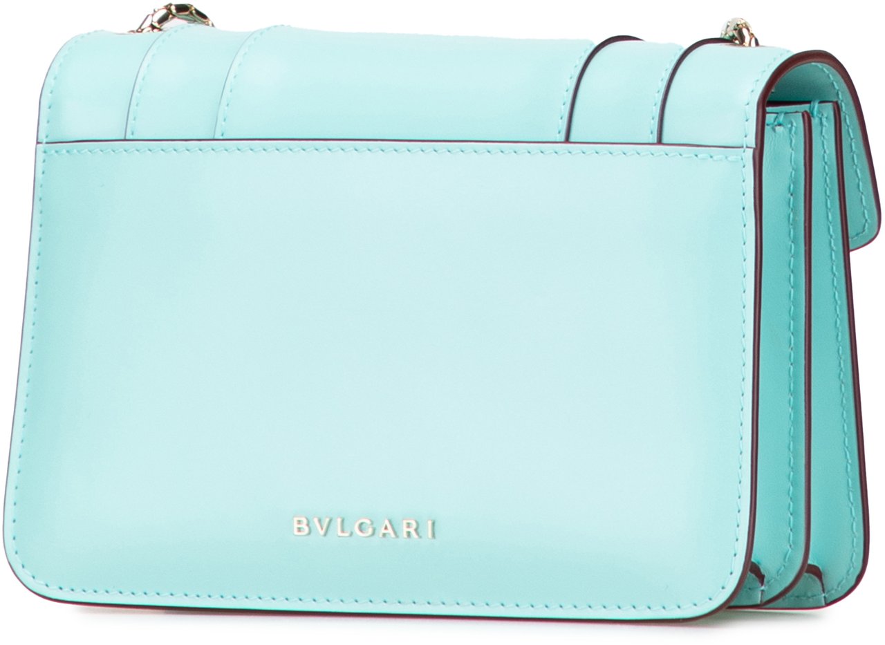 Bvlgari Leather Serpenti Forever Crossbody Blauw