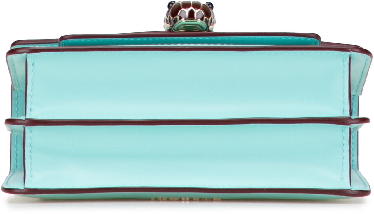 Bvlgari Leather Serpenti Forever Crossbody Blauw