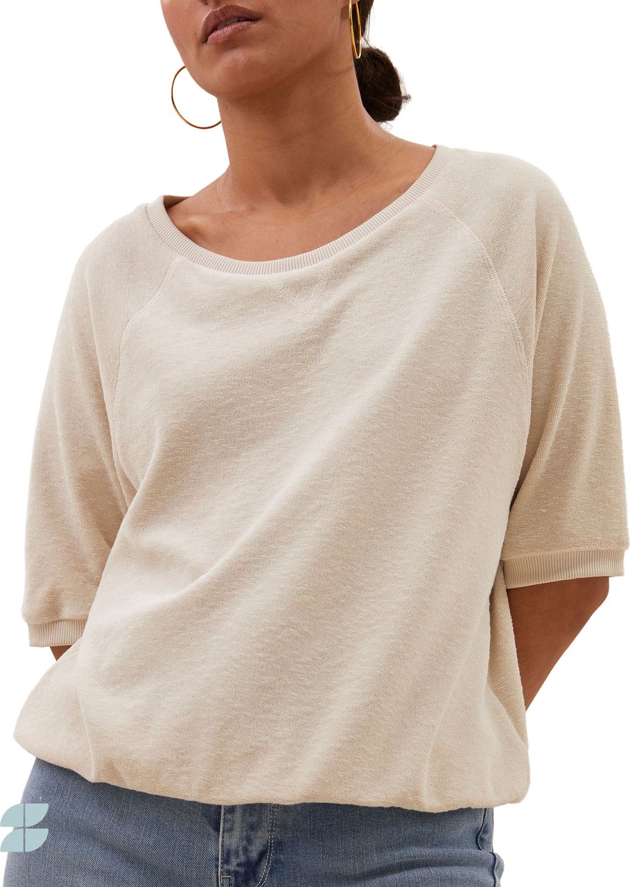 By Bar By-bar - Neva Slub Top - 101009 - 232 Almond Wit