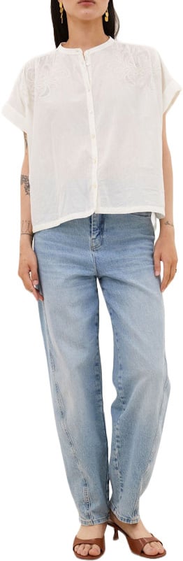 By Bar By-bar - Ally Blouse - 26112029 - 010 Off White Wit