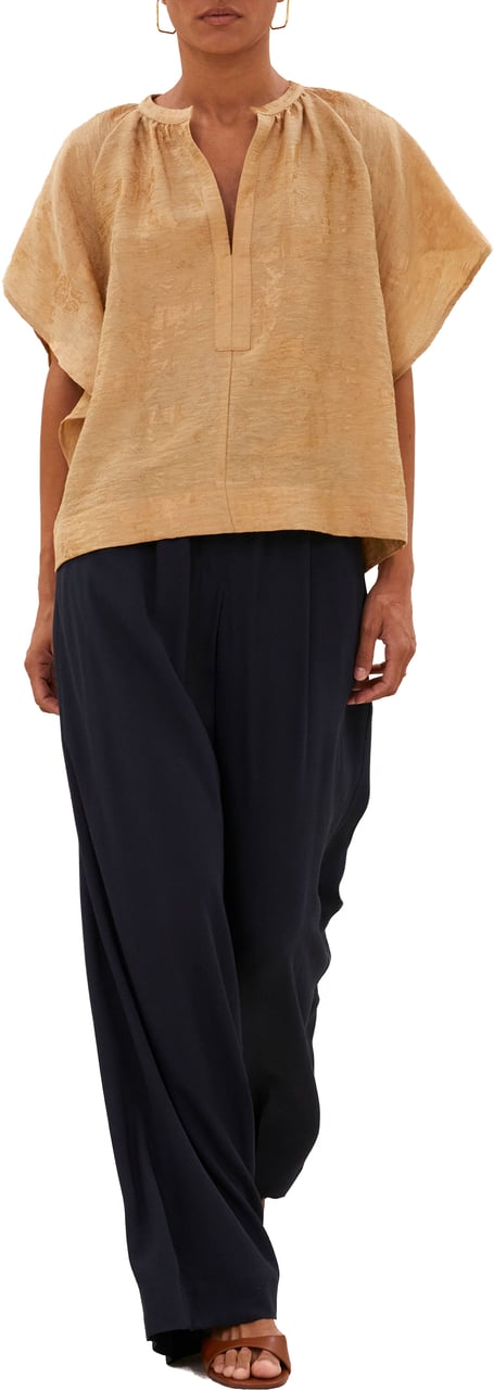 By Bar By-bar - Vina Jacquard Blouse - 26112041 - 771 Desert Geel