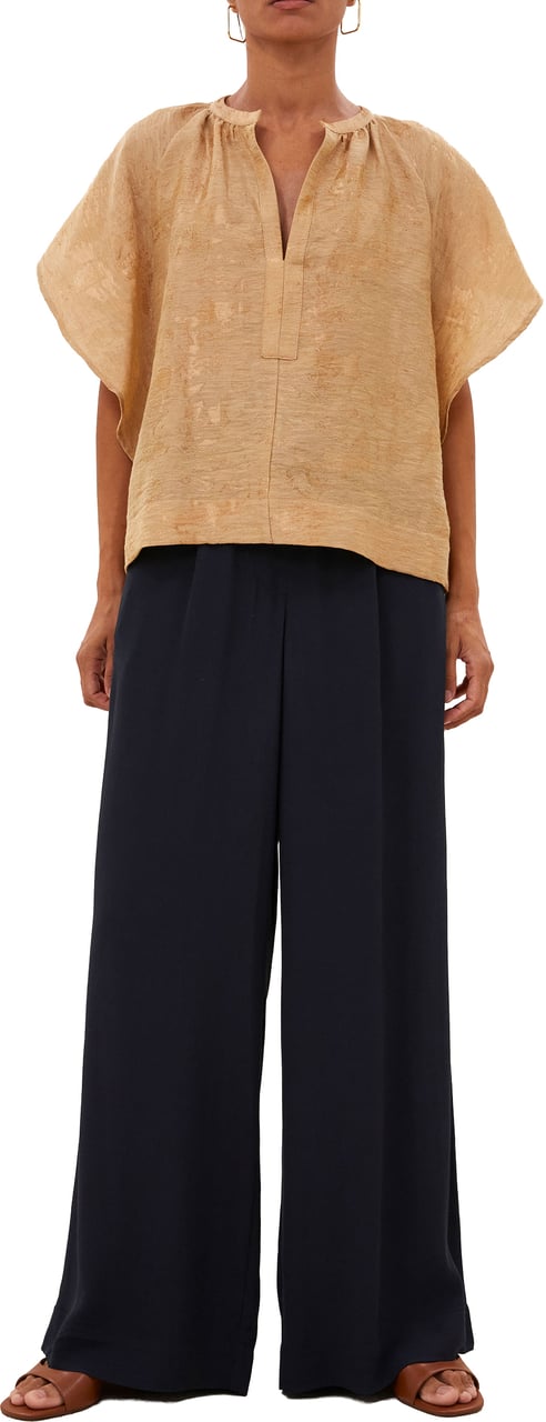 By Bar By-bar - Vina Jacquard Blouse - 26112041 - 771 Desert Geel