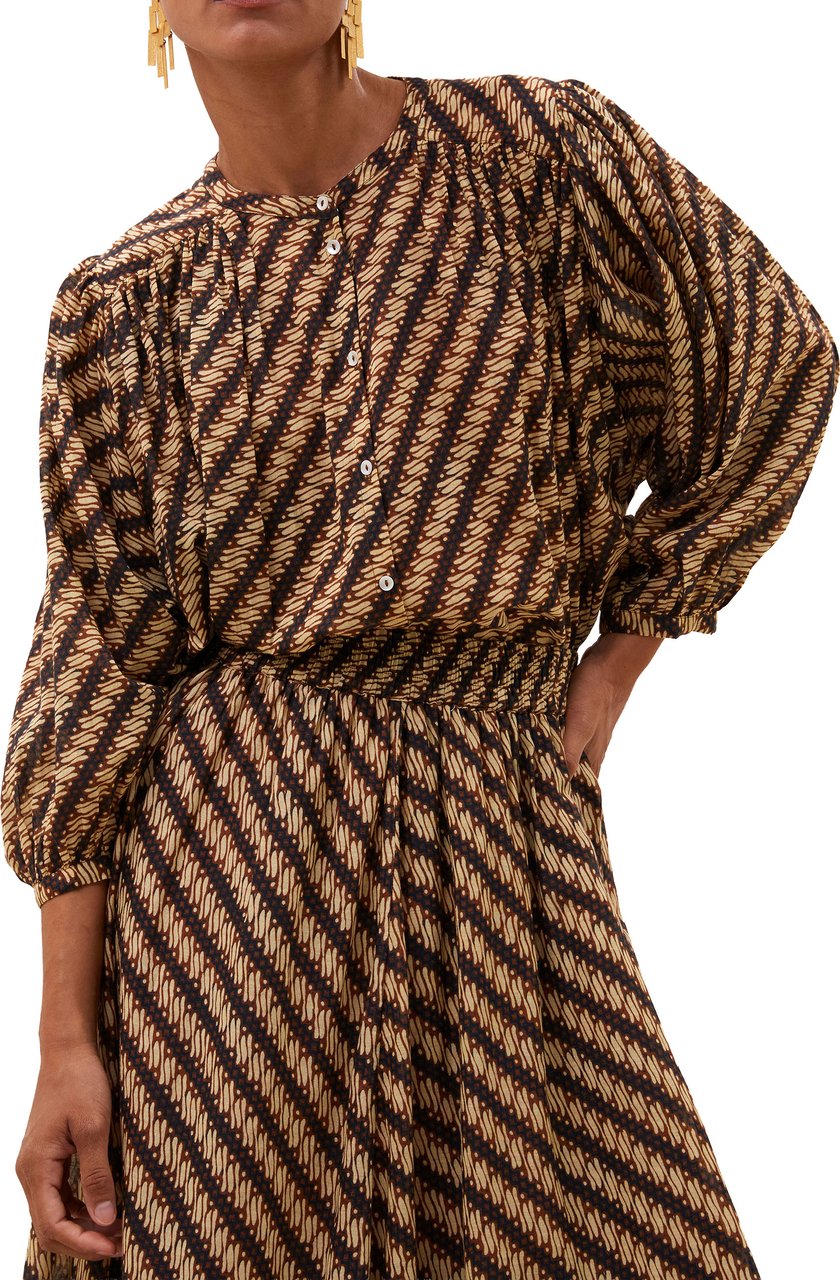 By Bar By-bar - Becky Manilla Blouse - 26112062 - 887 Manilla Print Bruin