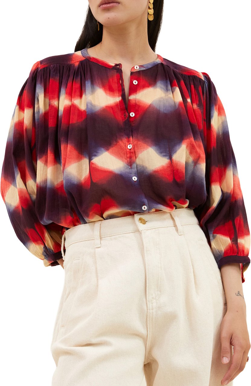 By Bar By-bar - Becky Parade Blouse - 26112063 - 1329 Parade Print Rood
