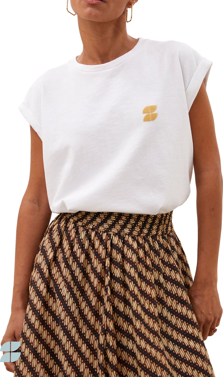 By Bar By-bar - Tobi Flame Logo Top - 26211014 - 815 Light Grey Melee Grijs