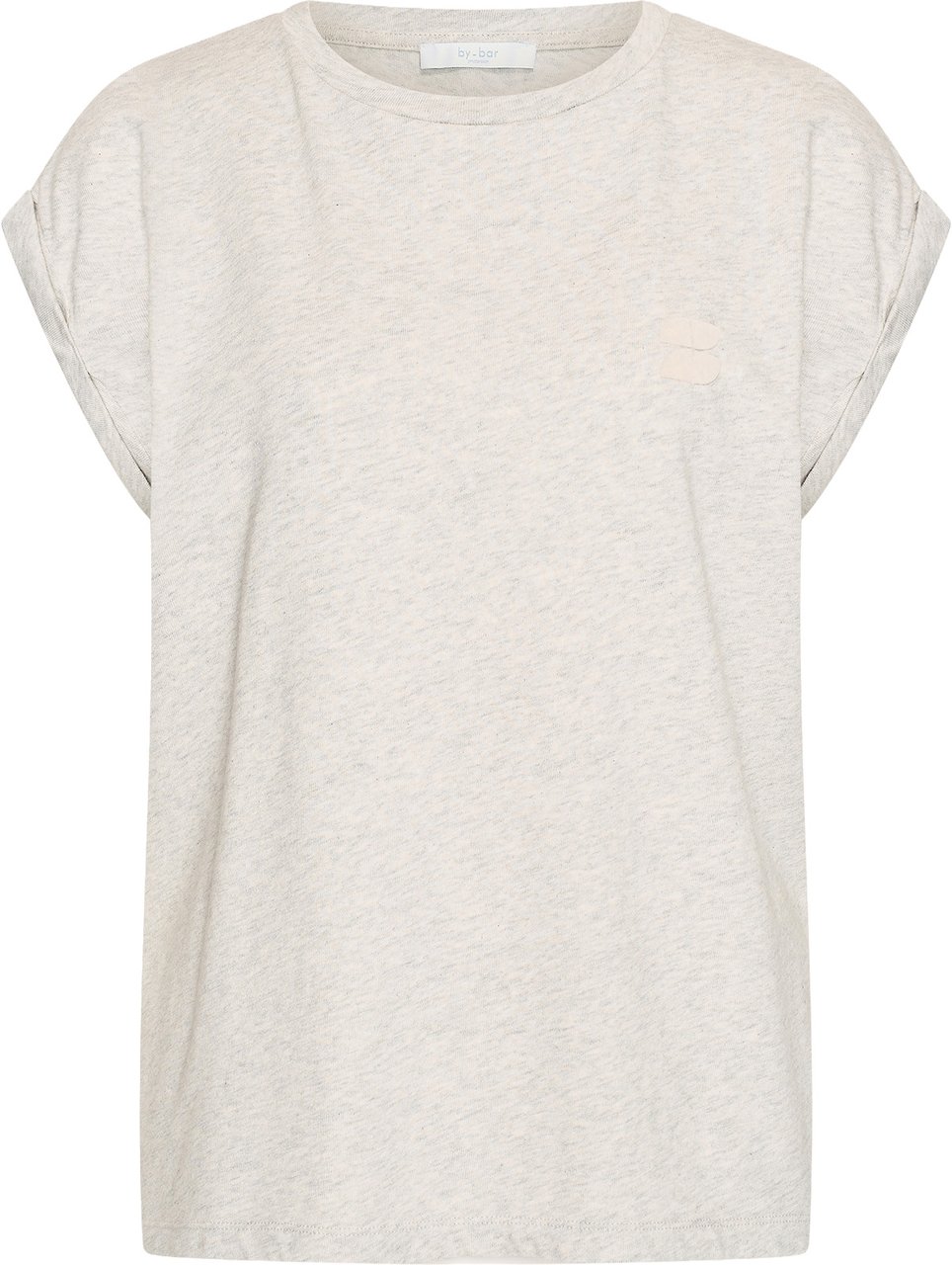 By Bar By-bar - Tobi Flame Logo Top - 26211014 - 815 Light Grey Melee Grijs