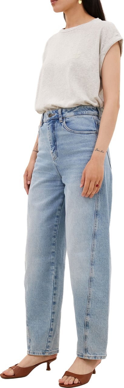 By Bar By-bar - Tobi Flame Logo Top - 26211014 - 815 Light Grey Melee Grijs