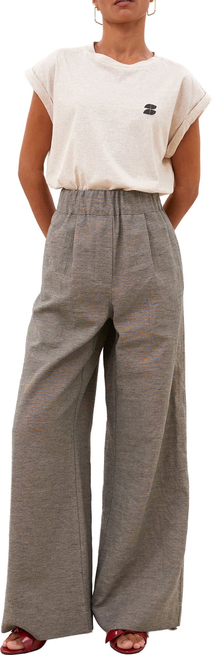 By Bar By-bar - Tobi Dictionary Top - 26211018 - 826 Oyster Melee Grijs