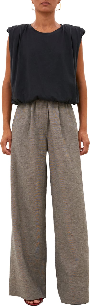 By Bar By-bar - Benji Melange Pants - 26218013 - 885 Charcoal Melee Grijs