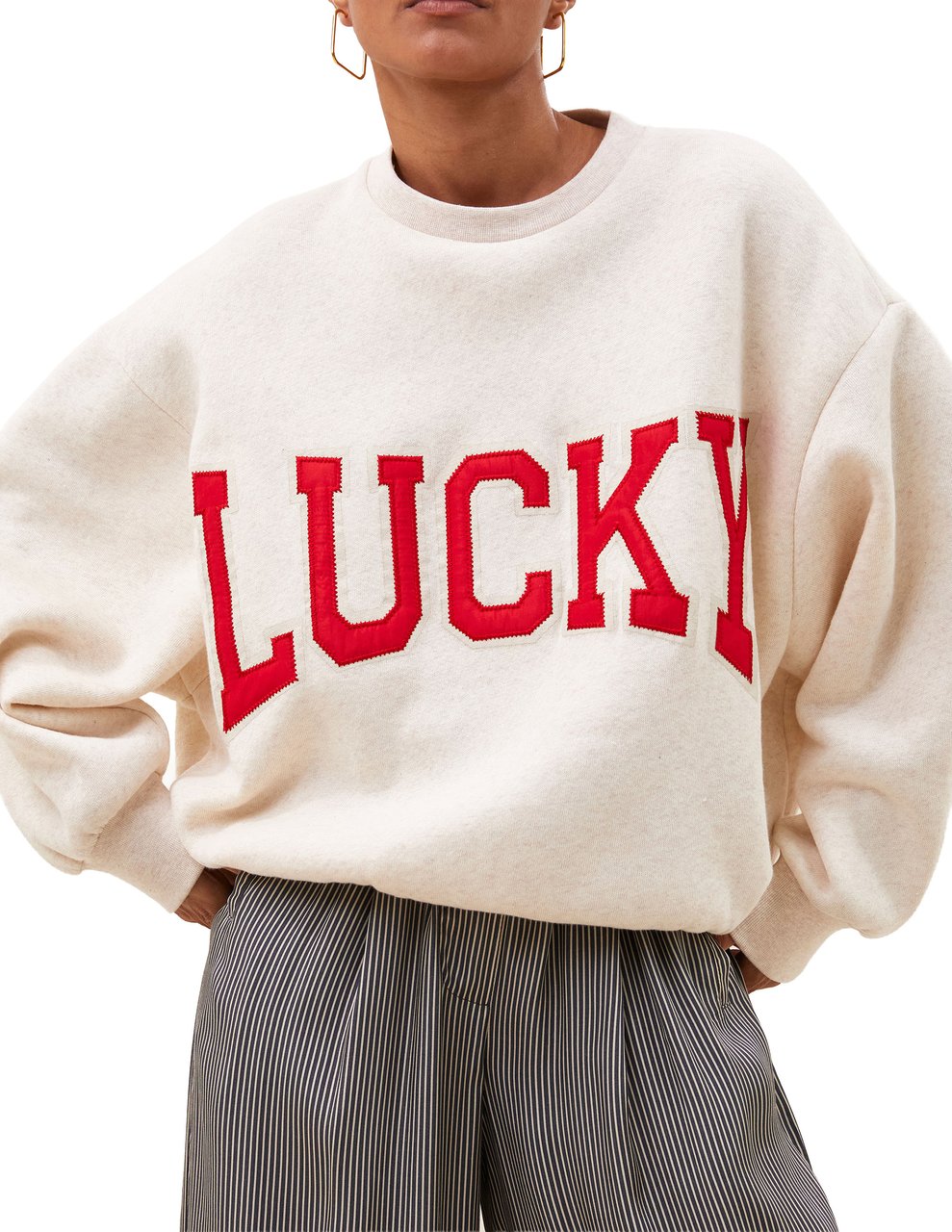 By Bar By-bar - Bibi Lucky Patchwork Sweater - 26218903 - 826 Oyster Melee Grijs