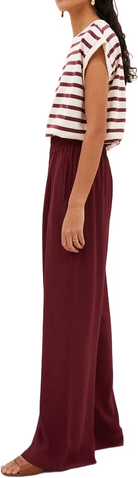 By Bar By-bar - Tobi Stripe Top - 26411105 - 1338 Grain Wine stripe Rood
