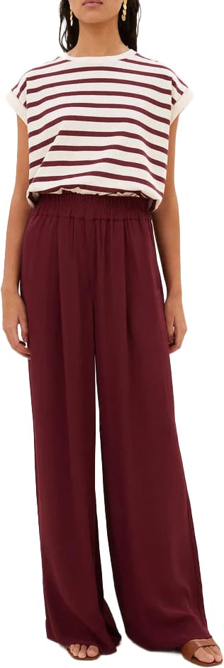 By Bar By-bar - Tobi Stripe Top - 26411105 - 1338 Grain Wine stripe Rood
