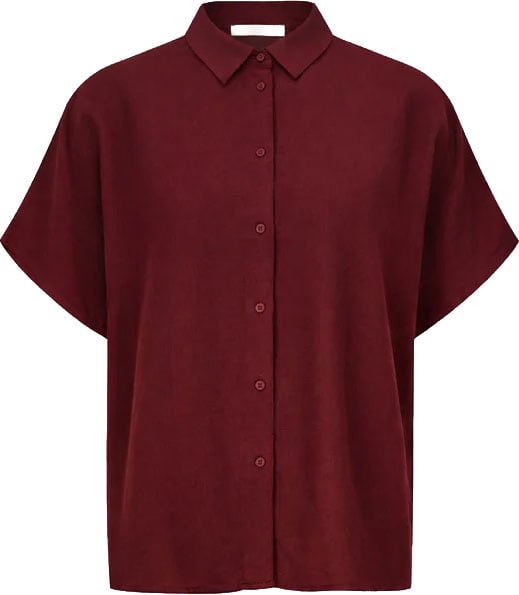 By Bar By-bar - Barley Viscose Blouse - 26412045 - 325 Wine Rood