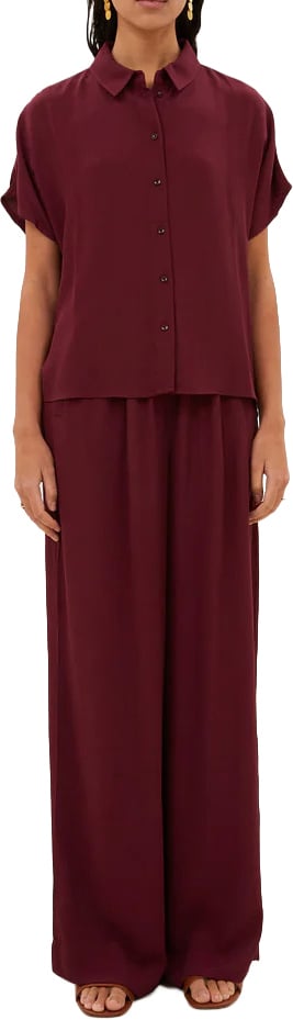 By Bar By-bar - Barley Viscose Blouse - 26412045 - 325 Wine Rood