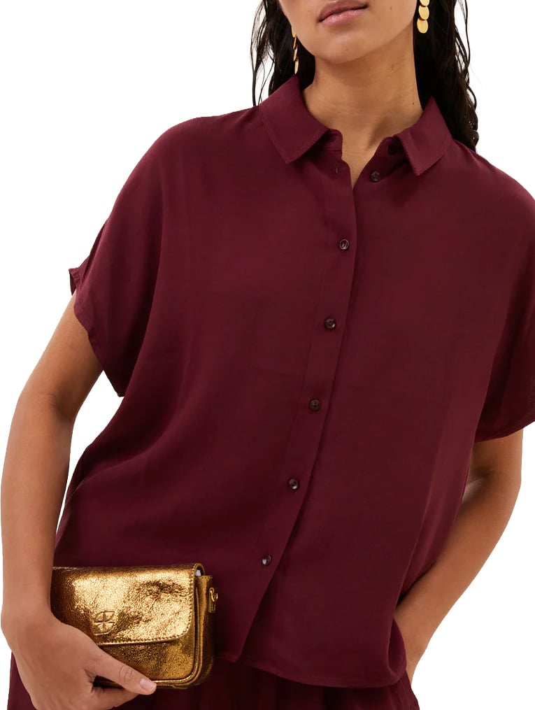 By Bar By-bar - Barley Viscose Blouse - 26412045 - 325 Wine Rood