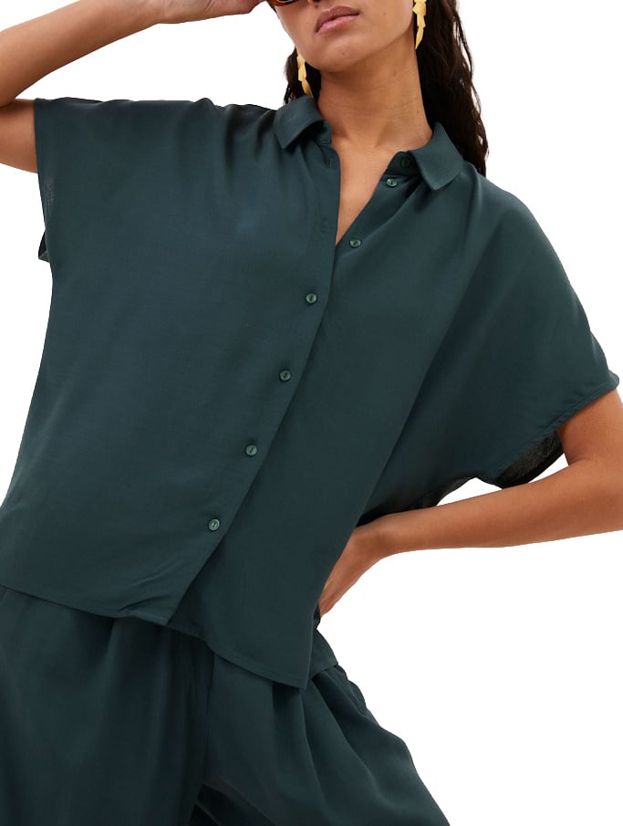 By Bar By-bar - Barley Viscose Blouse - 26412045 - 475 Dried Basil Groen