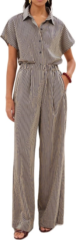 By Bar By-bar - Barley Stripe Blouse - 26412056 - 1620 Midnight Stripe Blauw