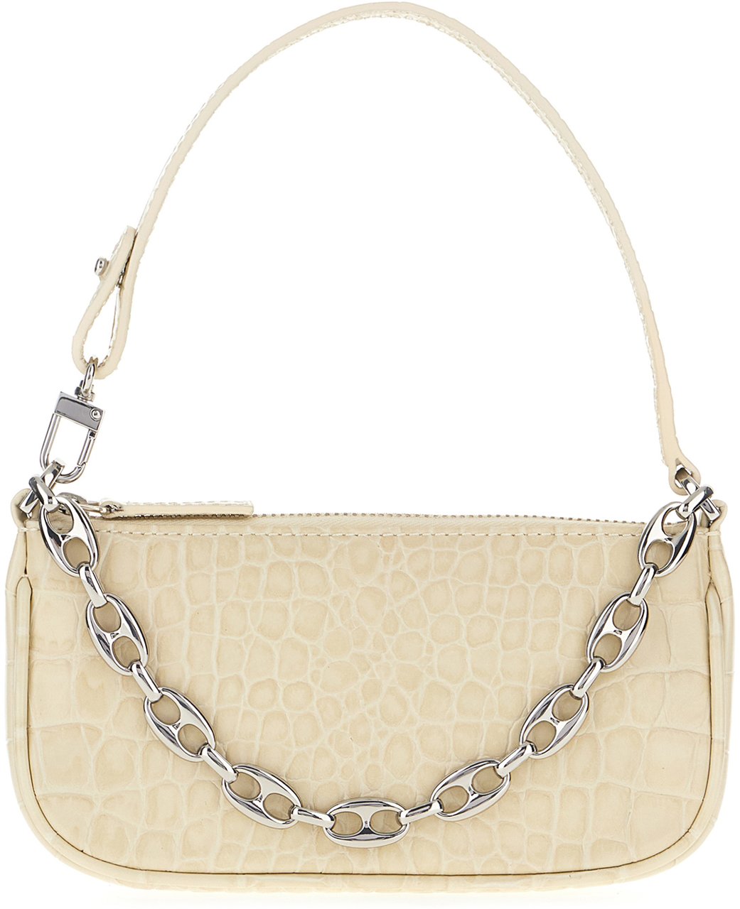 By Far By Far Ivory leather Rachel handbag Neutraal