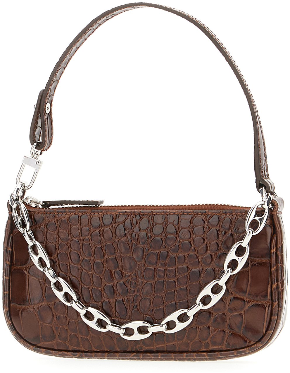 By Far By Far Chocolate leather Rachel handbag Bruin