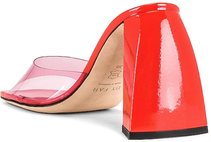 By Far Michelle Lipstick And Flame Pu And Patent Leather Divers