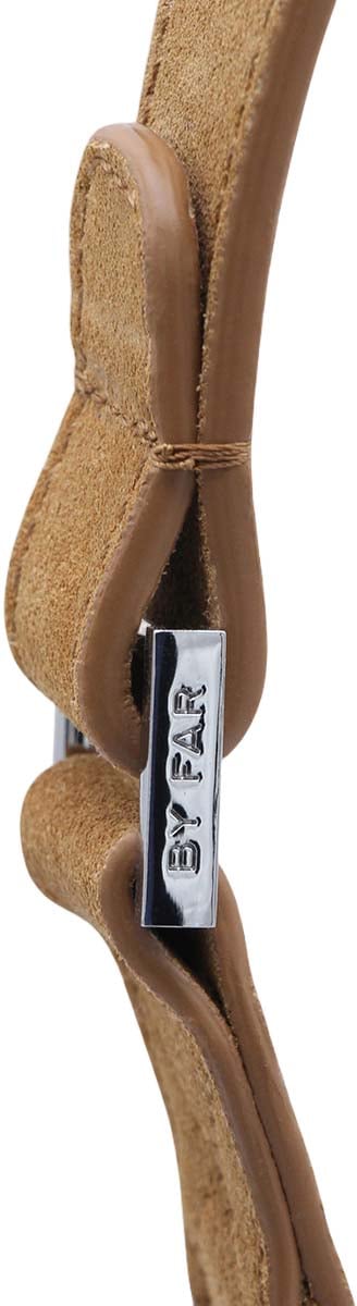 By Far Crescent-Shaped Suede Tote Bruin