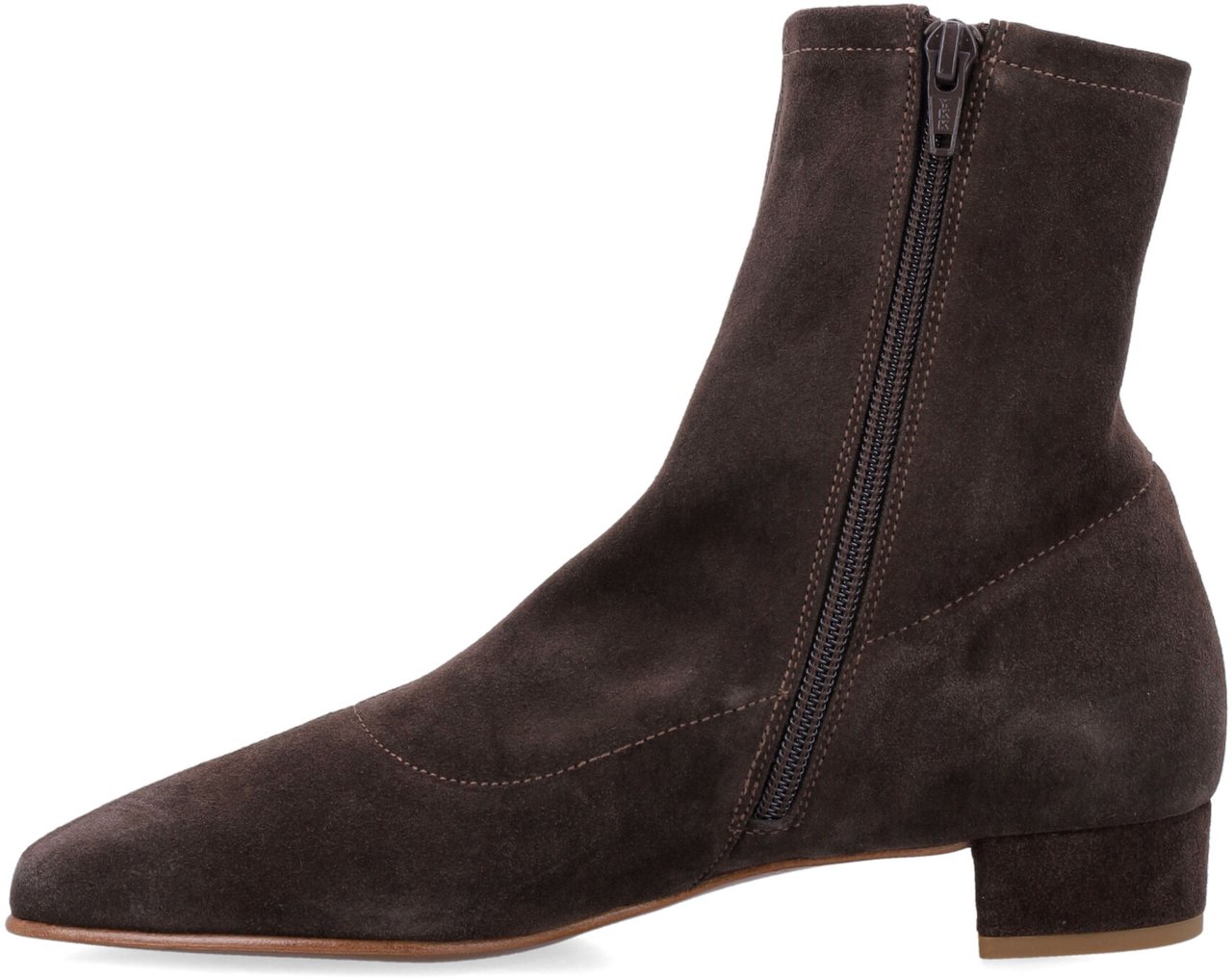 By Far Este Suede Ankle Boot Ristretto Brown Bruin