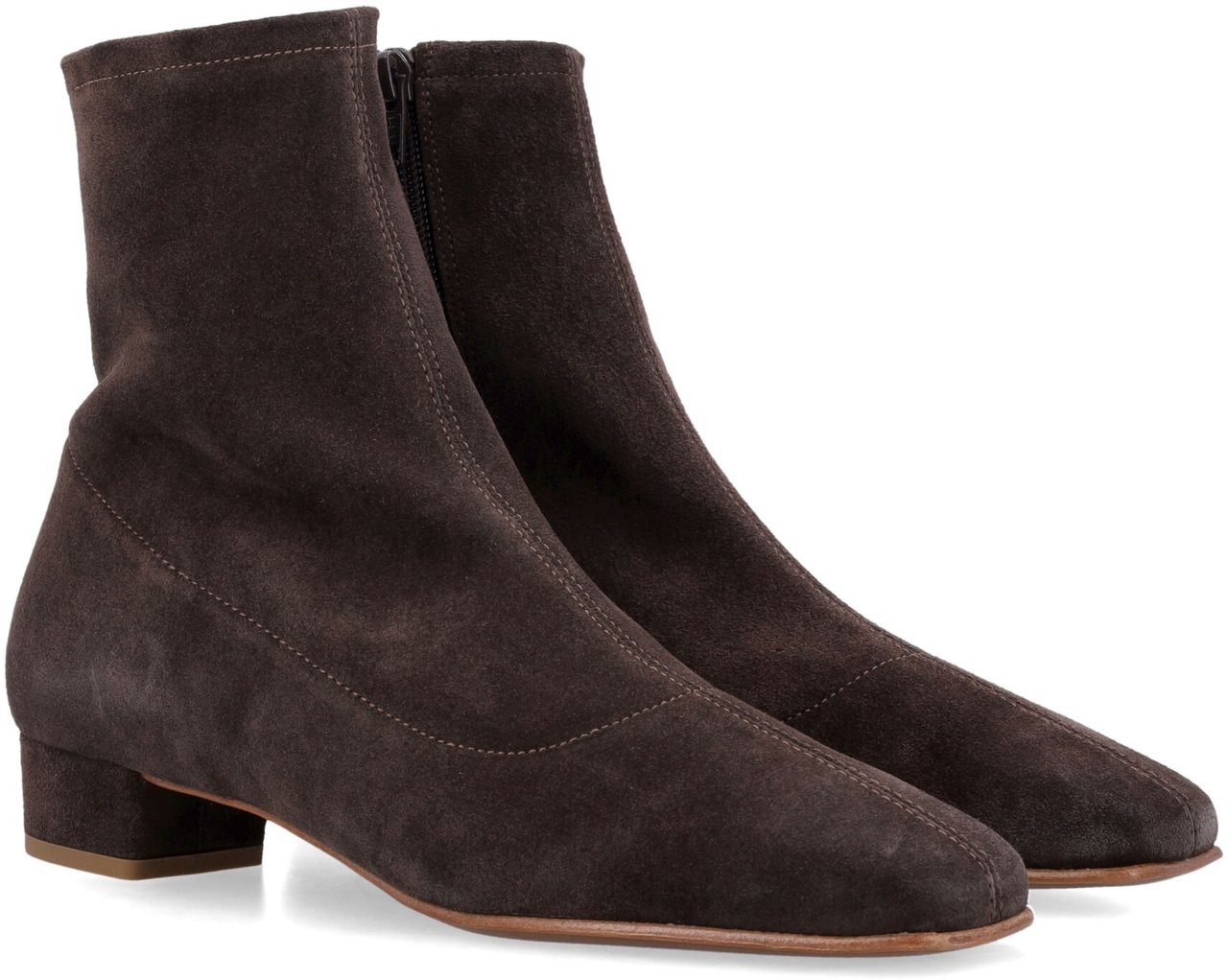 By Far Este Suede Ankle Boot Ristretto Brown Bruin