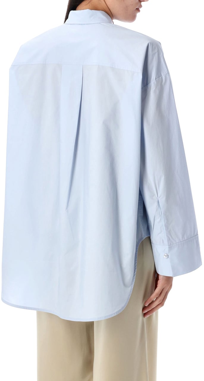 By Malene Birger Derris Shirt Pervinca Light Blue Lichtblauw