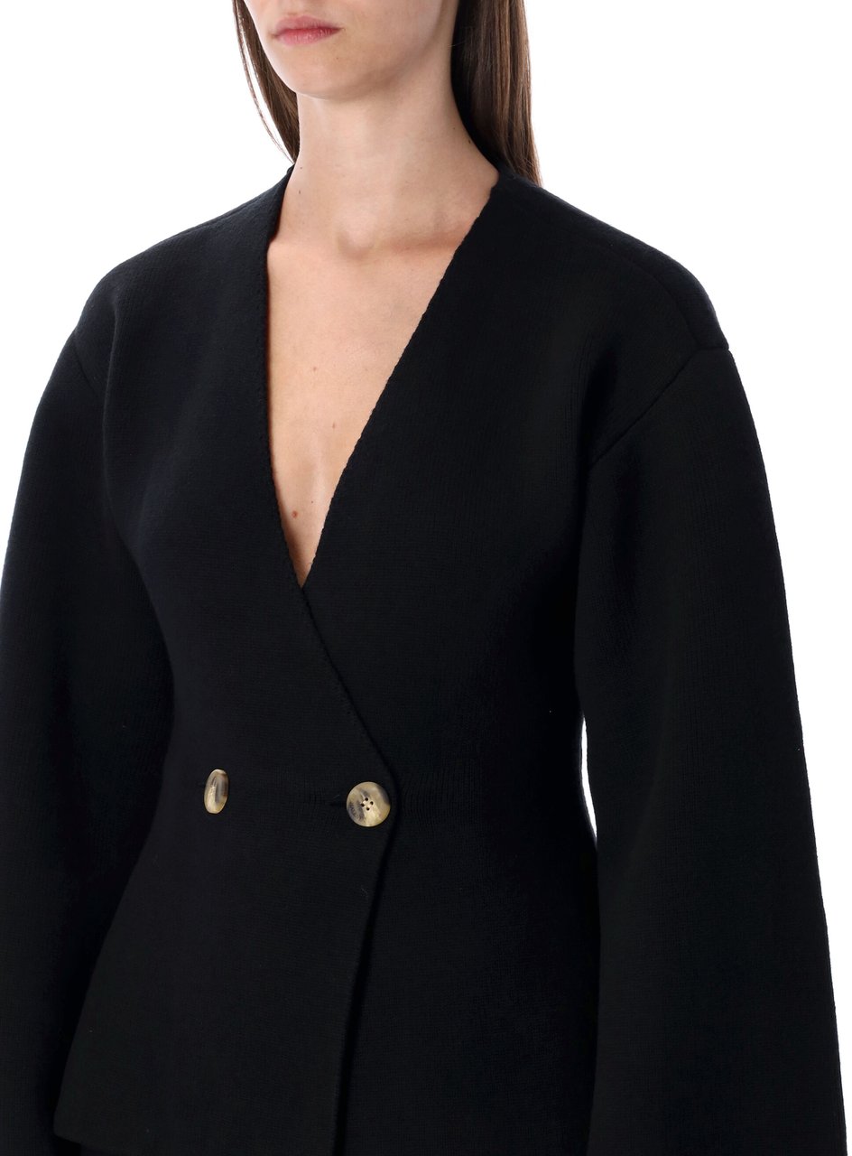 By Malene Birger Tinley Cardigan V Neck Nero Zwart