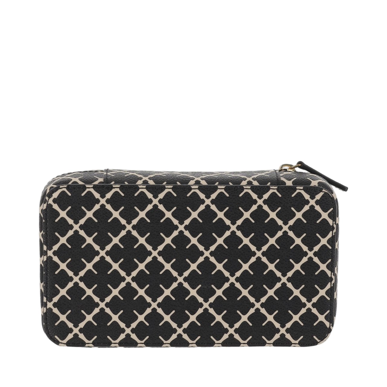 By Malene Birger Black/White Flower Print Jewelry Pouch Zwart