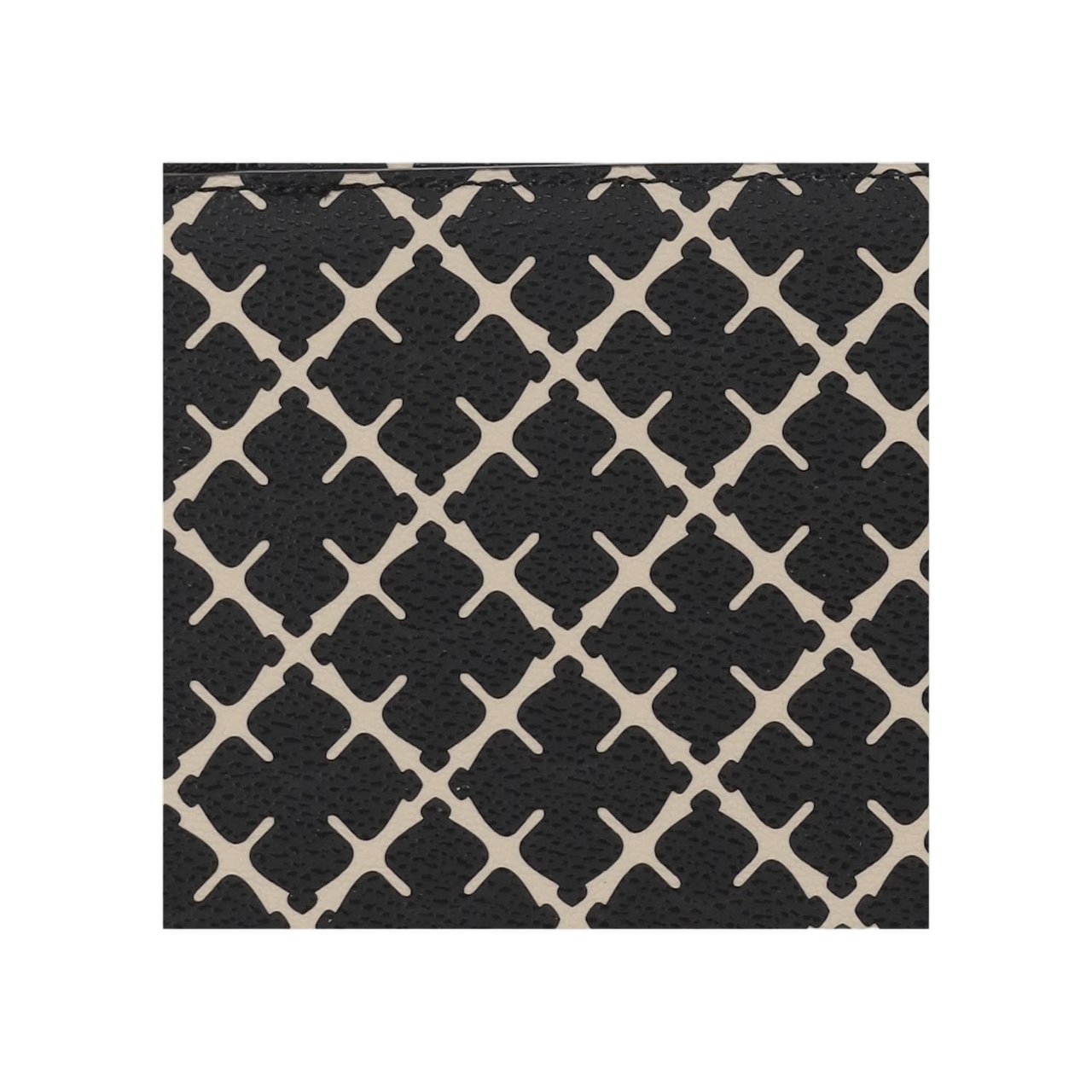 By Malene Birger Black/White Flower Print Jewelry Pouch Zwart
