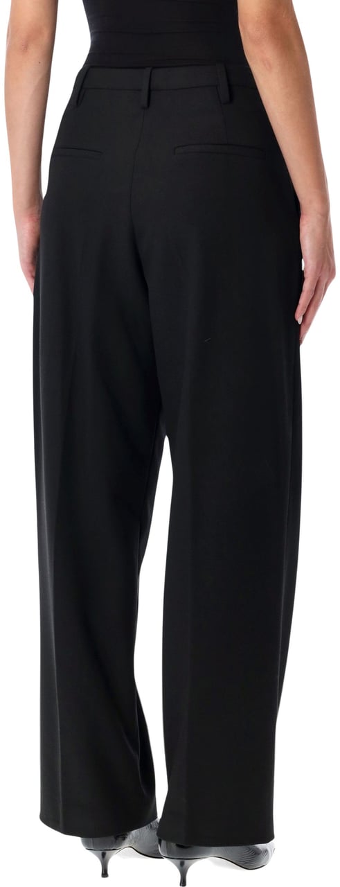 By Malene Birger Elsa Pleated Pant Nero Zwart