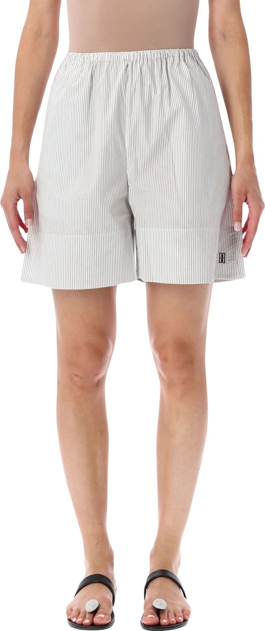 By Malene Birger Siona Short Stripes Black White Wit