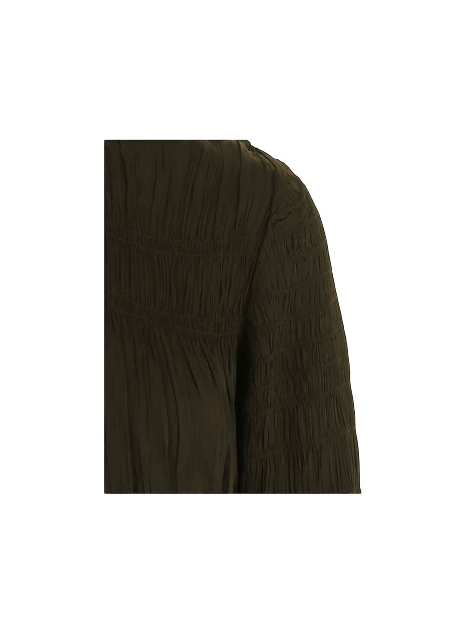 By Malene Birger Gathered Detail Blouse With Ruffled Edges Zwart