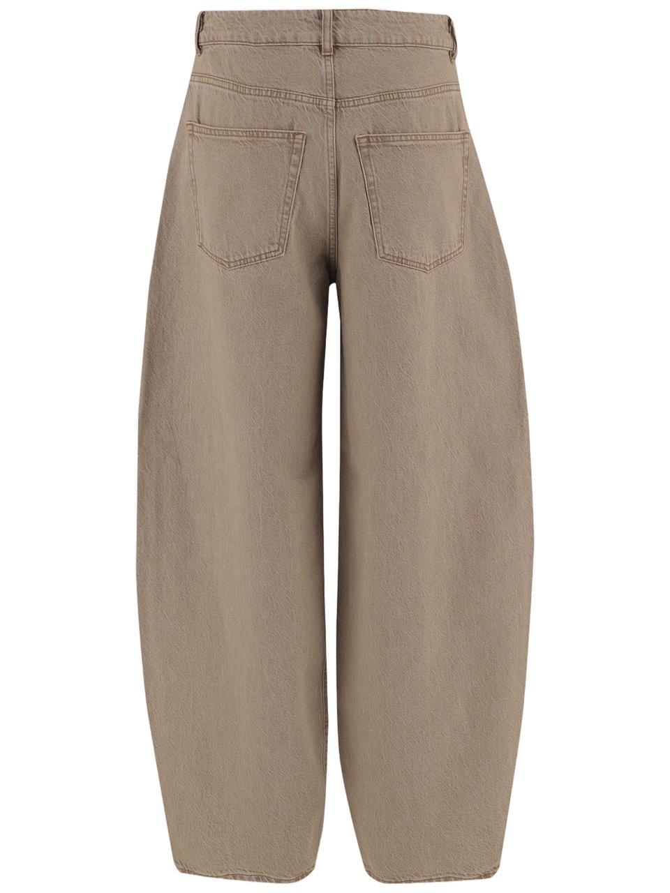 By Malene Birger Wide-Leg Cotton Denim Jeans With Classic Five-Pocket Design Neutraal