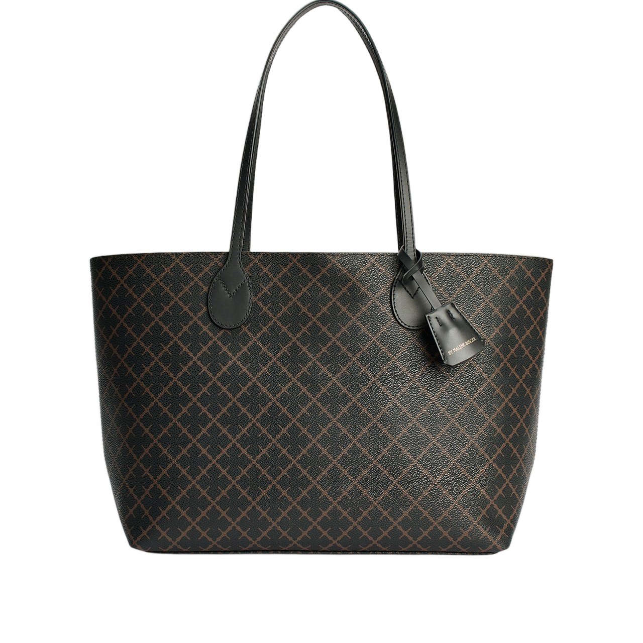 By Malene Birger Brown Abigail Geometric Shopping Bag Bruin