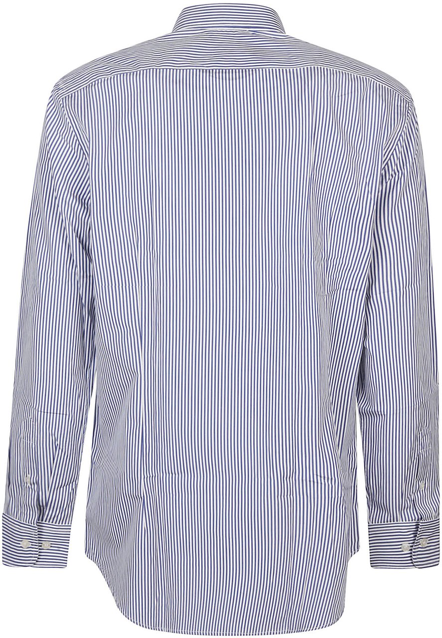 Etro Roma Botton Down Shirt Blue Blauw
