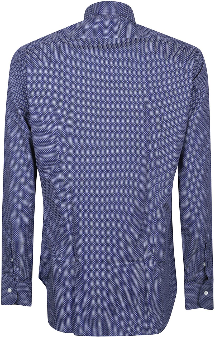 Barba Napoli Long Sleeve Neck Shirt White Wit